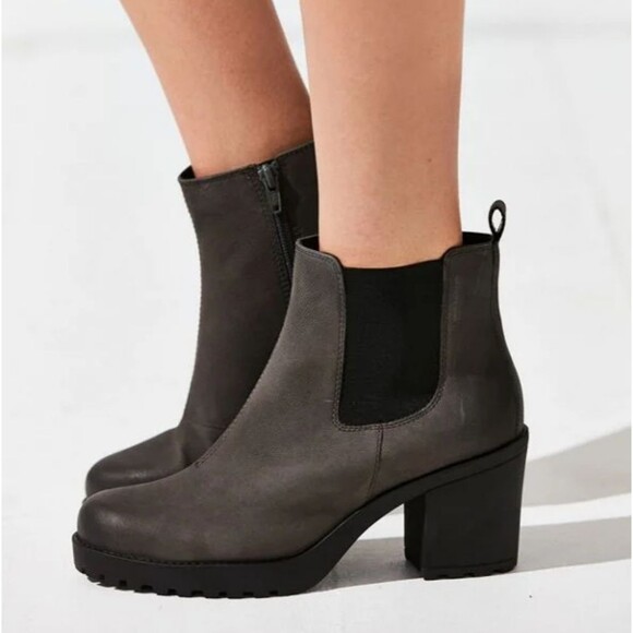 VAGABOND Shoemaker Gray Grace Platform Ankle Boots - Picture 13 of 13